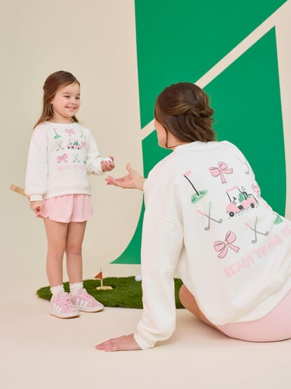 Ready To Par Tee Mama Crewneck - TULLABEE