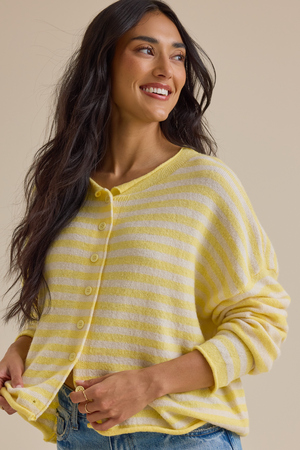 Sophia Stripe Cardigan - Altar'd State - 