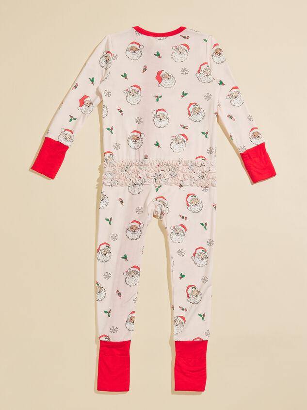 Vintage Santa Ruffle Sleeper Detail 3 - TULLABEE