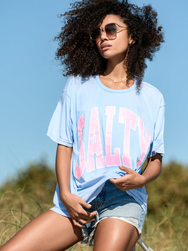 Salty Burnout Graphic Tee Detail 4 - TULLABEE