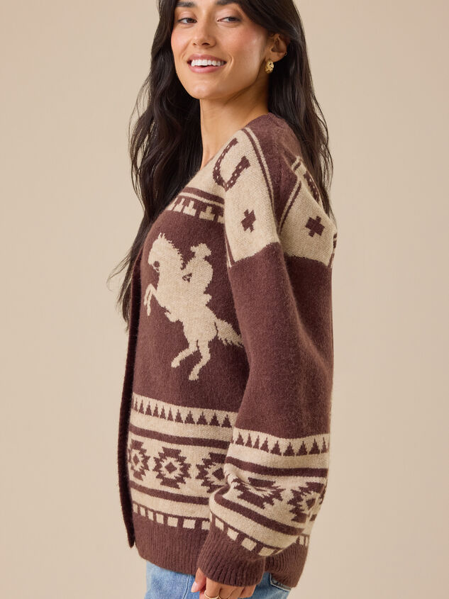 Carina Oversized Cowboy Cardigan Detail 4 - TULLABEE