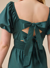 Laurenna Puff Sleeve Mini Dress Detail 5 - TULLABEE
