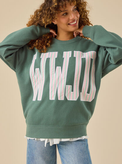 WWJD Striped Pullover - TULLABEE