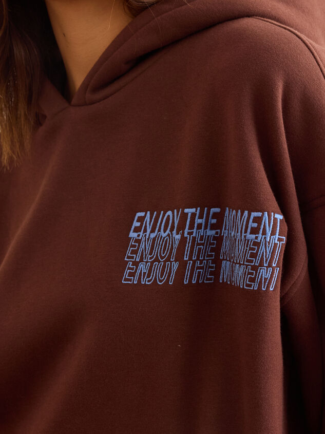 Enjoy The Moment Hoodie Detail 5 - TULLABEE