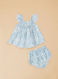 Ana Paisley Baby Dress Detail 2 - TULLABEE