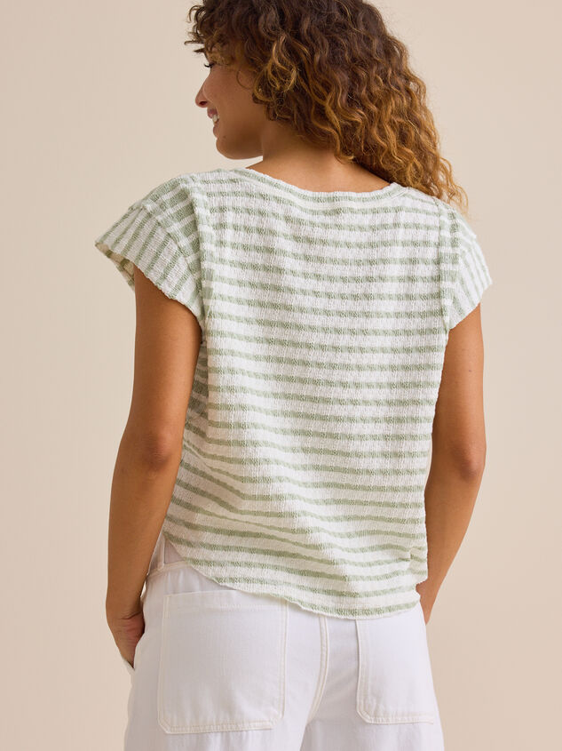 Royel Striped Tee Detail 5 - TULLABEE
