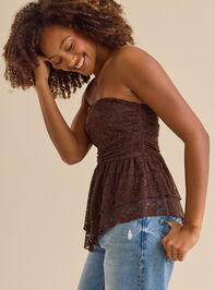 Ivy Asymmetrical Lace Tube Detail 3 - TULLABEE