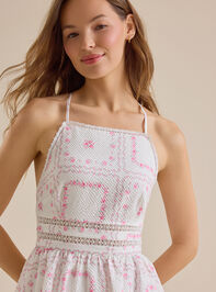 Amelia Floral Mini Dress Detail 3 - TULLABEE