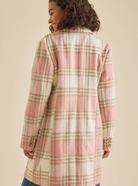 Robyn Plaid Peacoat Detail 5 - TULLABEE