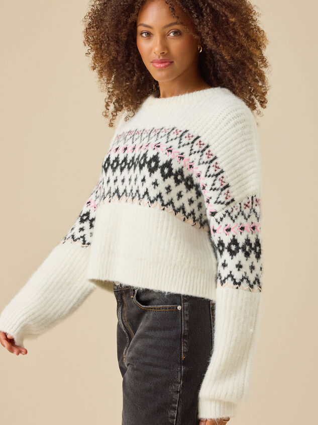 Nyla Fair Isle Sweater Detail 4 - TULLABEE