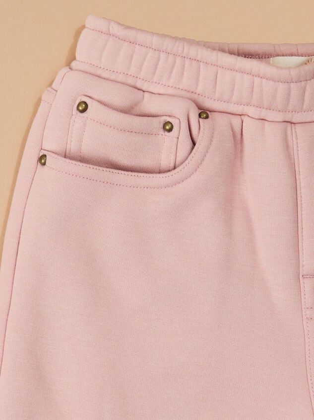 Blushie Fleece Sweatpants Detail 2 - TULLABEE