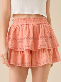 Raleigh Layered Lace Shorts Detail 2 - TULLABEE