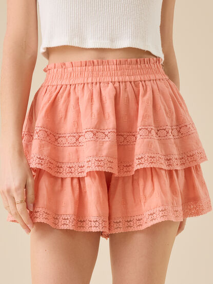 Raleigh Layered Lace Shorts - TULLABEE