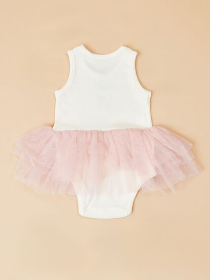 Giselle Bow Tank Tutu Bodysuit - TULLABEE