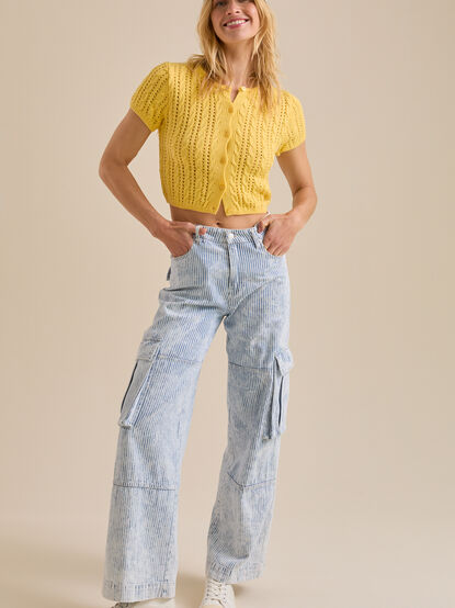 Phoebe Short Sleeve Cardigan - TULLABEE