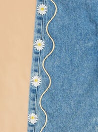 Daisy Dash Toddler Overalls Detail 3 - TULLABEE