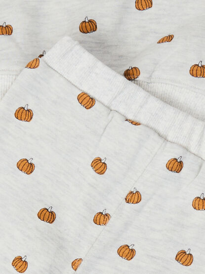 Pumpkin Hollow Top and Pants Set by Mudpie - TULLABEE