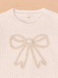 Autumn Bow Stitch Sweater Detail 2 - TULLABEE