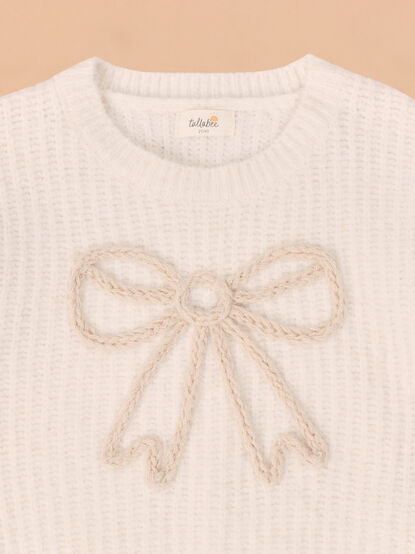Autumn Bow Stitch Sweater - TULLABEE