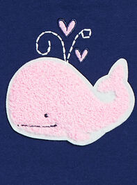Bubbly Whale French Terry Bubble Detail 2 - TULLABEE