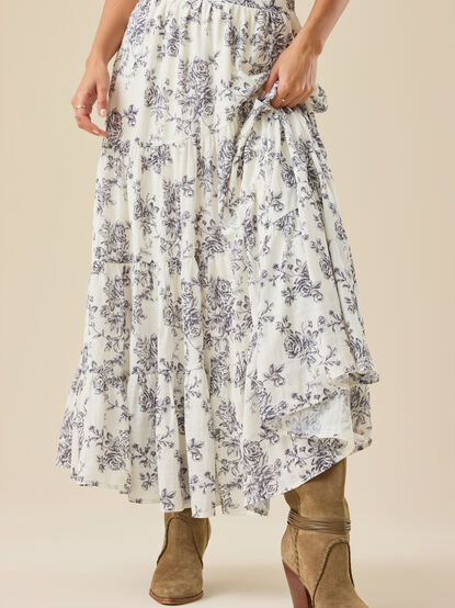 Daphne Floral Maxi Skirt - TULLABEE