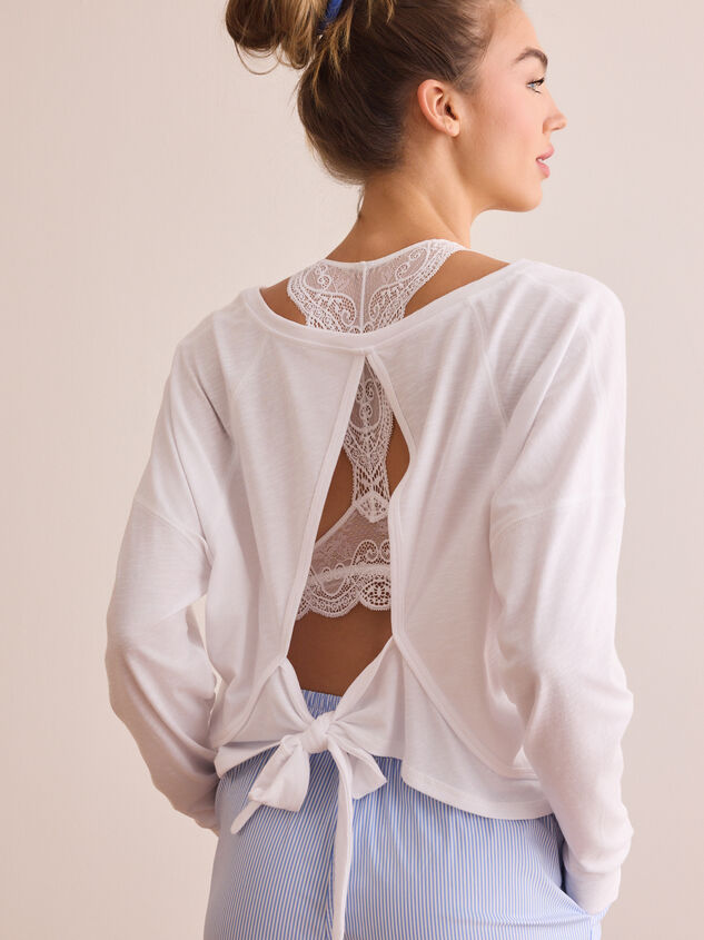 Moonlit Circle Back Long Sleeve Detail 2 - TULLABEE
