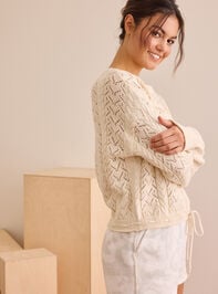 Stride Drawstring Sweater Detail 4 - TULLABEE