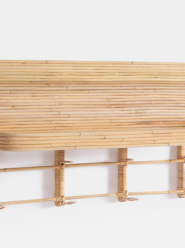 Brennan Rattan Wall Shelf Detail 3 - TULLABEE