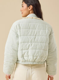 Gemma Gingham Jacket Detail 5 - TULLABEE