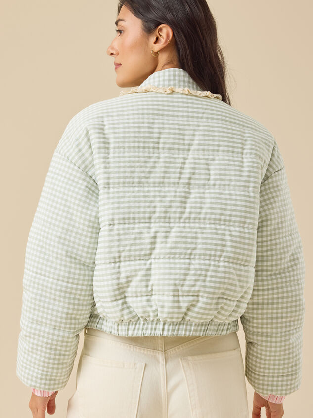 Gemma Gingham Jacket Detail 5 - TULLABEE
