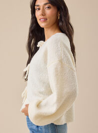 Mira Bow Tie Front Cardigan Detail 3 - TULLABEE