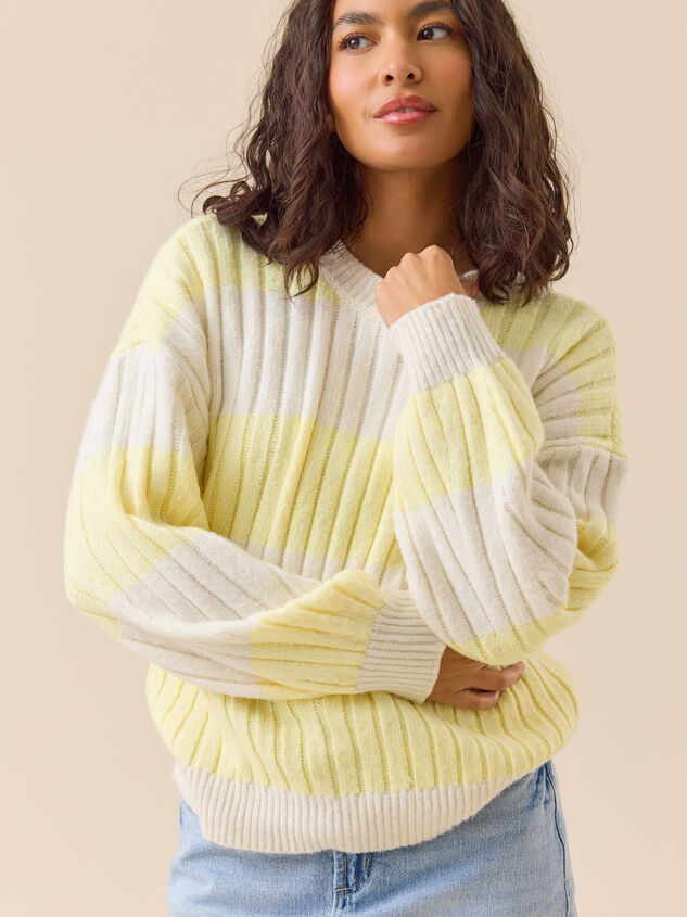 Annette Striped Sweater Detail 2 - TULLABEE