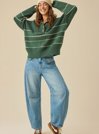Kalea Quarter Button Sweater Detail 2 - TULLABEE