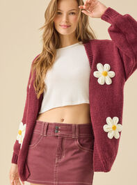 Josie 3D Flower Cardigan Detail 4 - TULLABEE