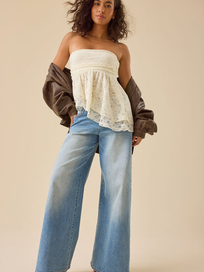 Ivy Asymmetrical Lace Tube - TULLABEE