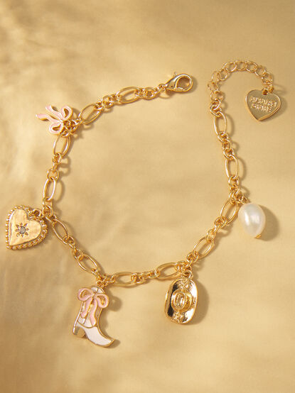 Coquette Cowgirl Charm Bracelet - TULLABEE