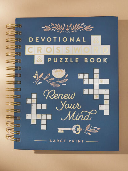 Renew Your Mind Devotional Crossword Puzzle Book - TULLABEE