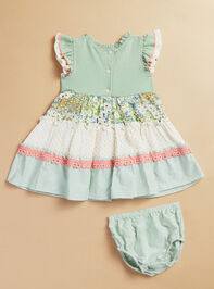 Fay Tiered Baby Dress Detail 3 - TULLABEE