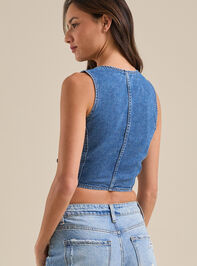 Harlee Denim Vest Detail 5 - TULLABEE