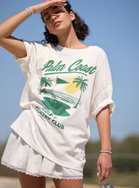 Palm Coast Oversized Graphic Tee - TULLABEE
