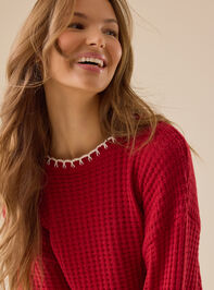 Ellis Bow Back Sweater Detail 4 - TULLABEE