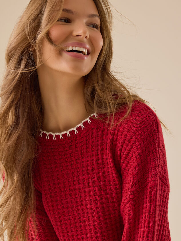 Ellis Bow Back Sweater Detail 4 - TULLABEE