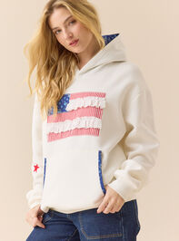 Americana Darling Hoodie Detail 3 - TULLABEE