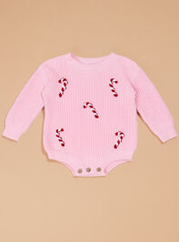 Candy Cane Sweater Bubble by Mudpie - TULLABEE