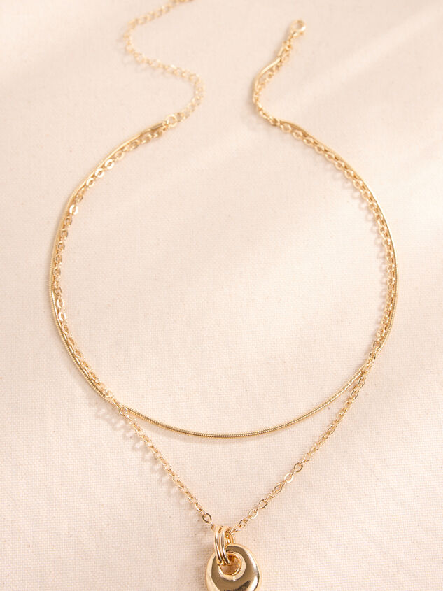 Layered Snake Chain Necklace Detail 2 - TULLABEE