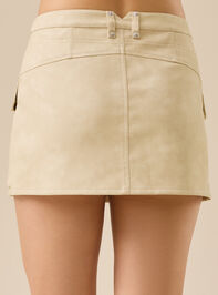 Lexi Vegan Leather Utility Skirt Detail 5 - TULLABEE