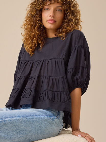 Tanya Ruffle Babydoll Top - TULLABEE