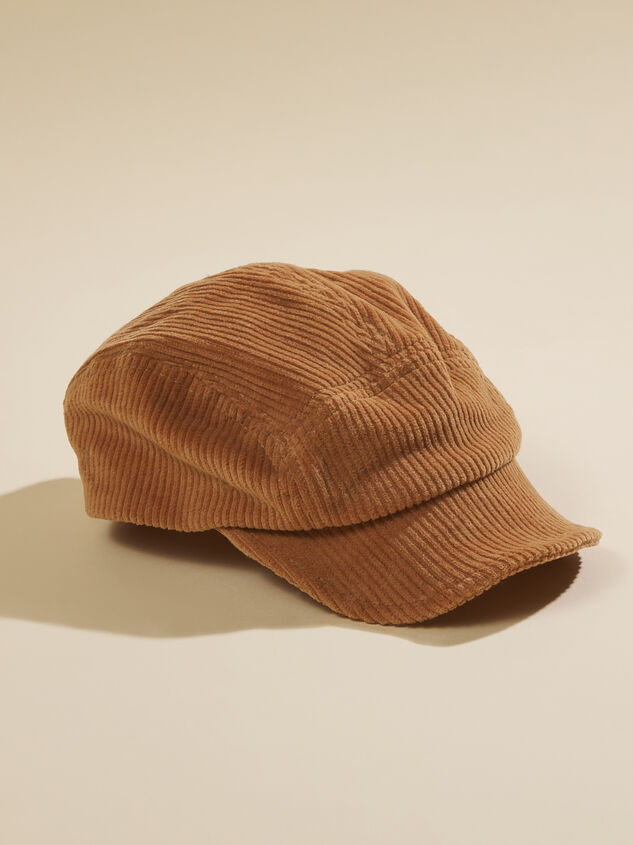 Oliver Corduroy Flat Cap by Quincy Mae Detail 1 - TULLABEE