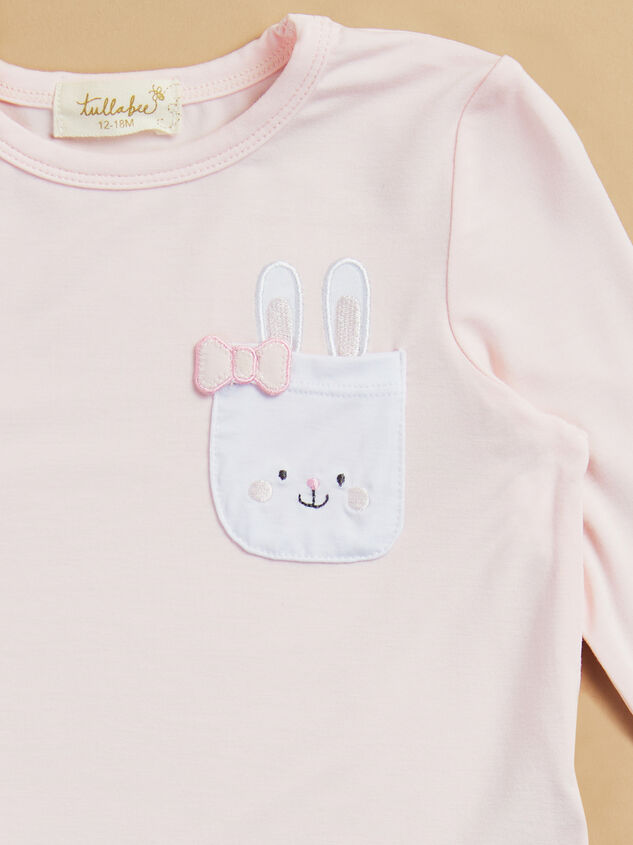 Bunny Pocket Baby Long Sleeve Detail 4 - TULLABEE