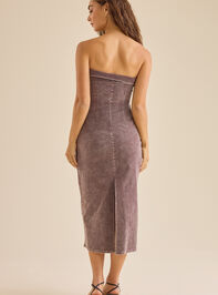 Ferrin Corduroy Midi Dress Detail 4 - TULLABEE